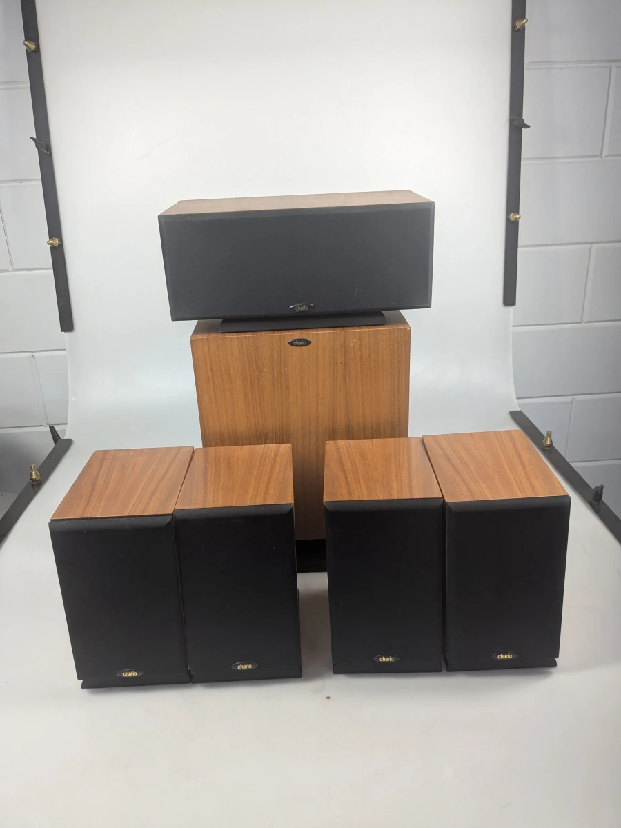 Set van 5 Chario luidsprekers met subwoofer