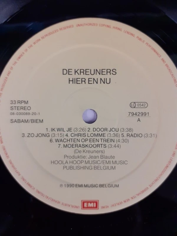 Vinyl: De Kreuners - Hier en nu - foto 5