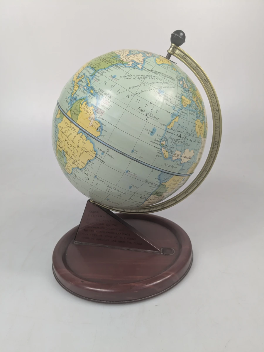 Vintage Chad Valley wereldbol uit jaren '50