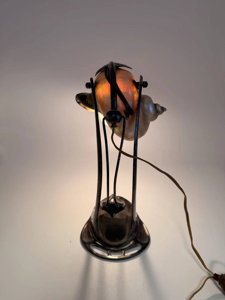 Jugendstil Shell Desklamp, Moritz Hacker