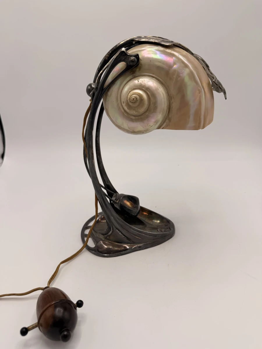 Jugendstil Shell Desklamp, Moritz Hacker