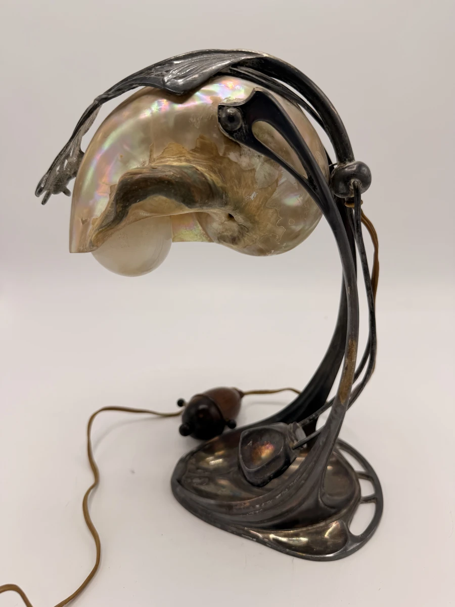 Jugendstil Shell Desklamp, Moritz Hacker
