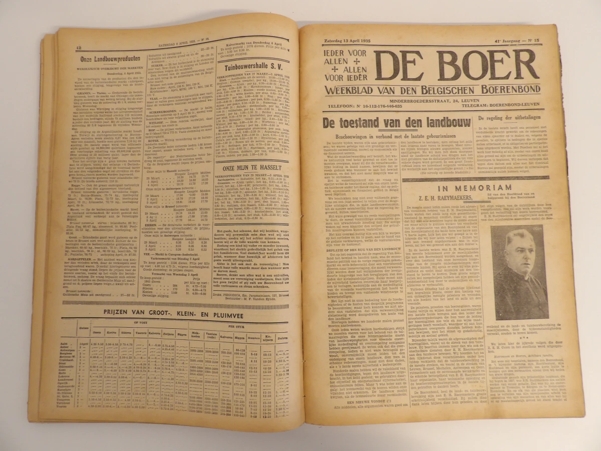 De Boer, Weekblad van den Belgische Boerenbond (1935)