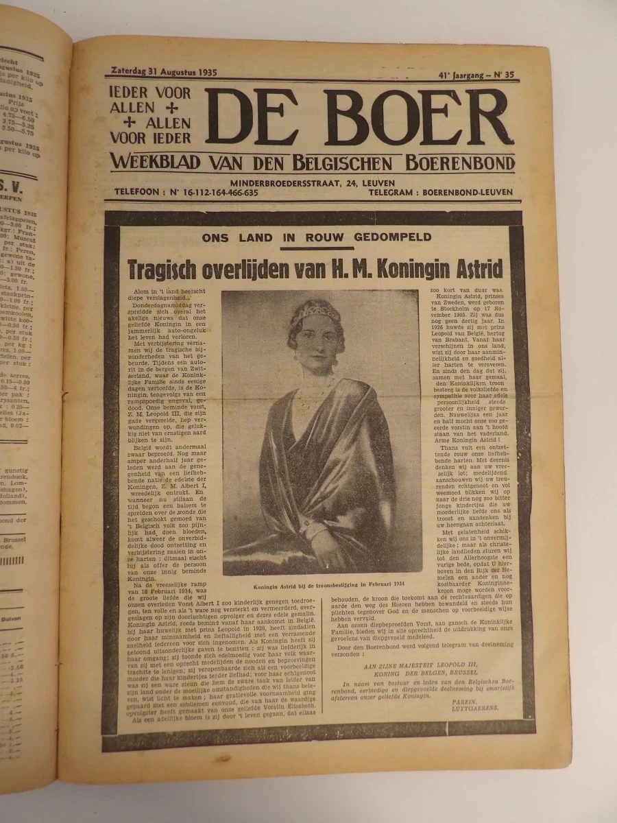 De Boer, Weekblad van den Belgische Boerenbond (1935)