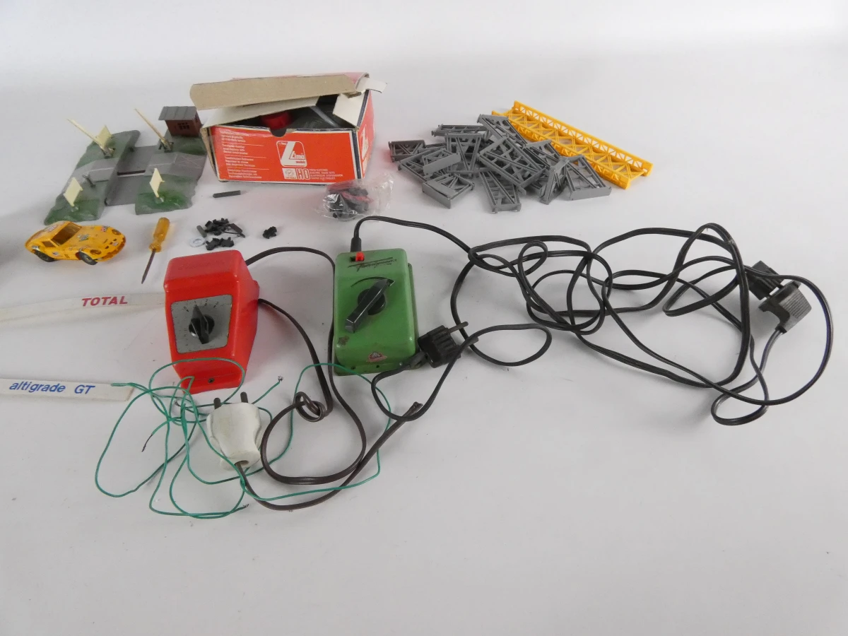 Set modeltreinen met rails en accessoires