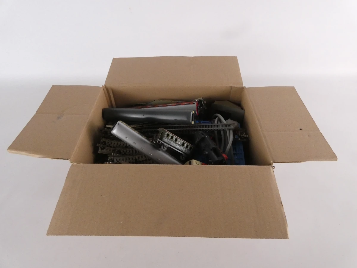 Set modeltreinen met rails en accessoires