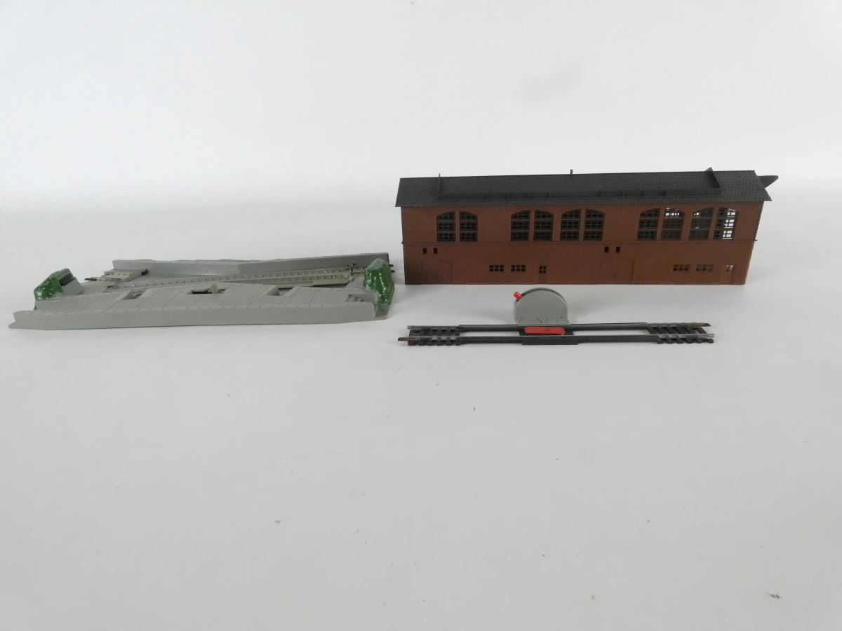 Set modeltreinen met rails en accessoires