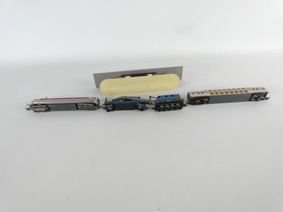 Set modeltreinen met rails en accessoires
