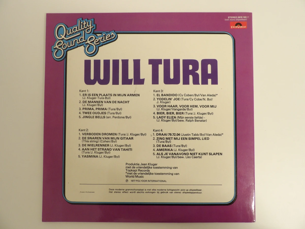 Lot Will Tura LP's