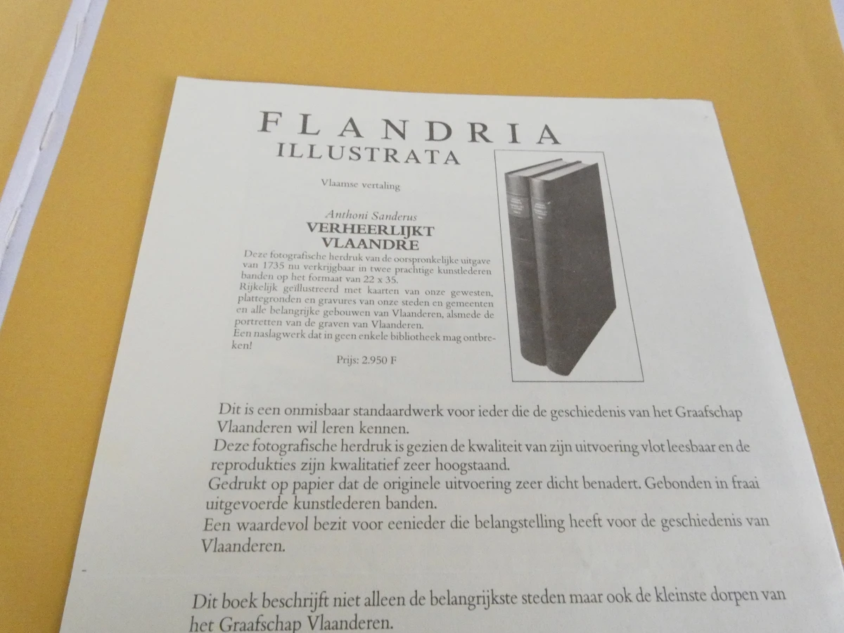 Tweedelige luxe facsimile-uitgave van Flandria Illustrata