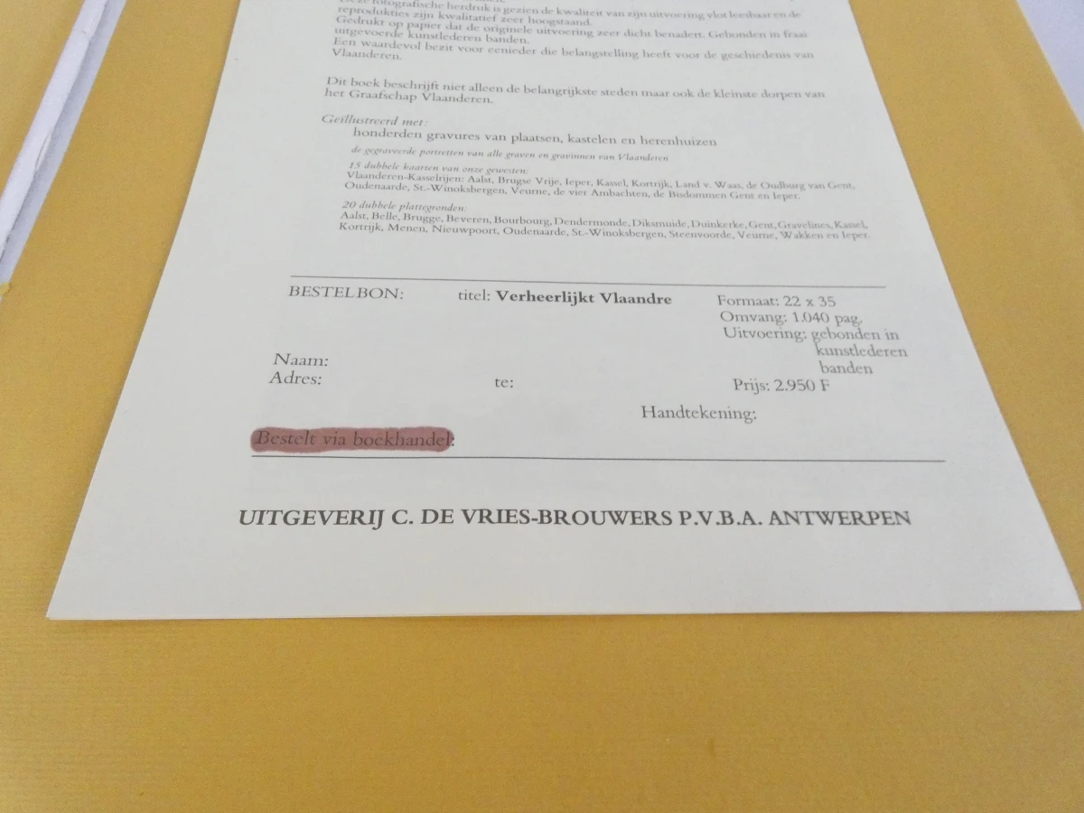 Tweedelige luxe facsimile-uitgave van Flandria Illustrata