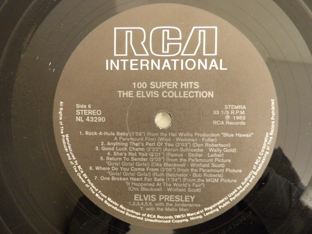 LP-box "100 superhits - The Elvis Collection"