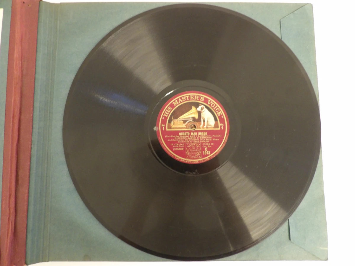 78-toeren platenalbum: Puccini's Opera "La Bohème" (His Master's Voice)