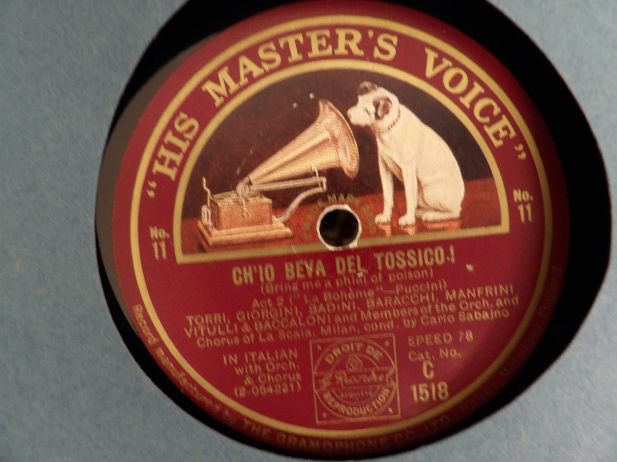78-toeren platenalbum: Puccini's Opera "La Bohème" (His Master's Voice)