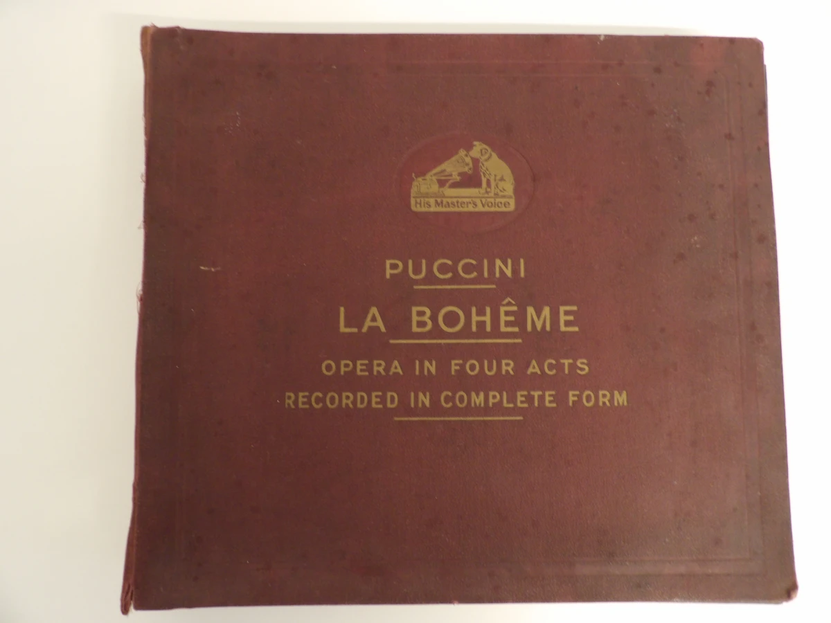 78-toeren platenalbum: Puccini's Opera "La Bohème" (His Master's Voice)