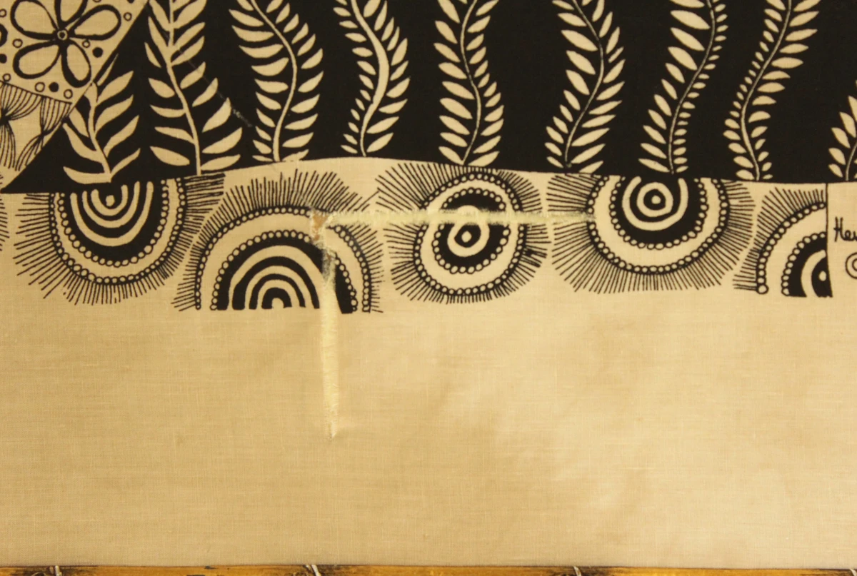 Twee XL batik prints Heidi Lange Jaren 80
