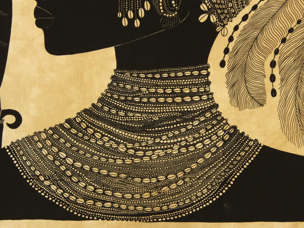 Twee XL batik prints Heidi Lange Jaren 80