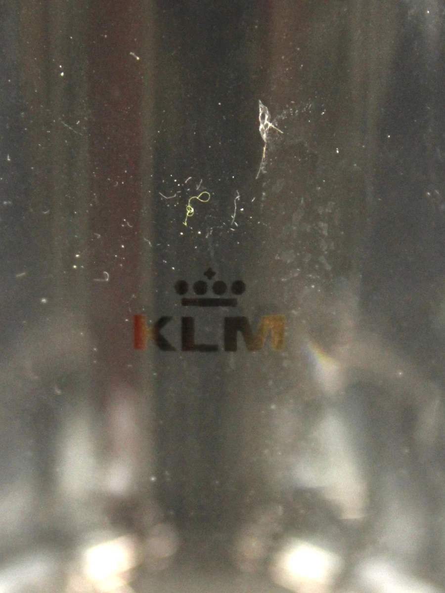 Set van 18 KLM glazen