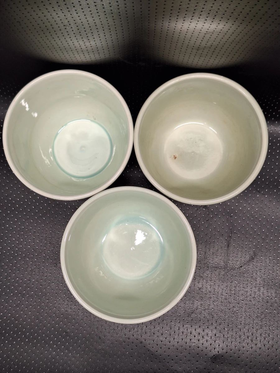 Set van 3 Delfts blauwe bloempotten - Royal Sphinx en Boch Belgium