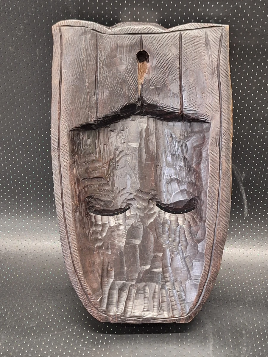 Set van 3 handgesneden decoratieve maskers - Afrikaans en precolumbiaans geïnspireerd - foto 14