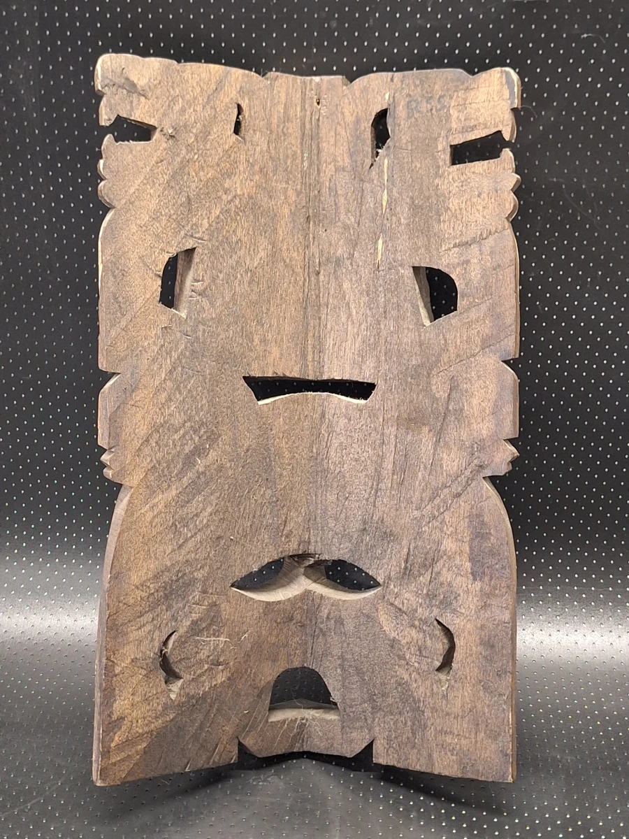 Set van 3 handgesneden decoratieve maskers - Afrikaans en precolumbiaans geïnspireerd - foto 12