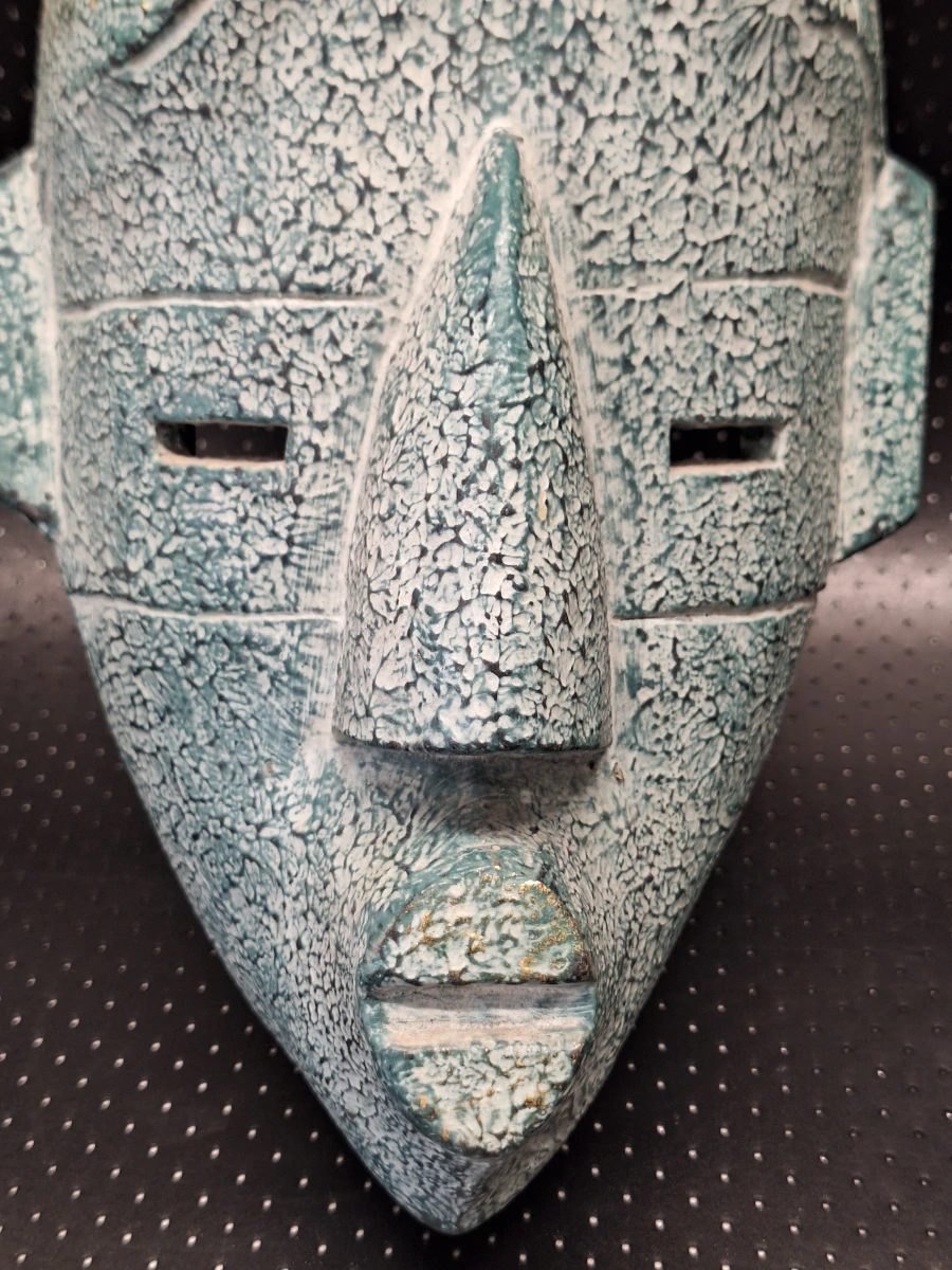 Set van 3 handgesneden decoratieve maskers - Afrikaans en precolumbiaans geïnspireerd - foto 4