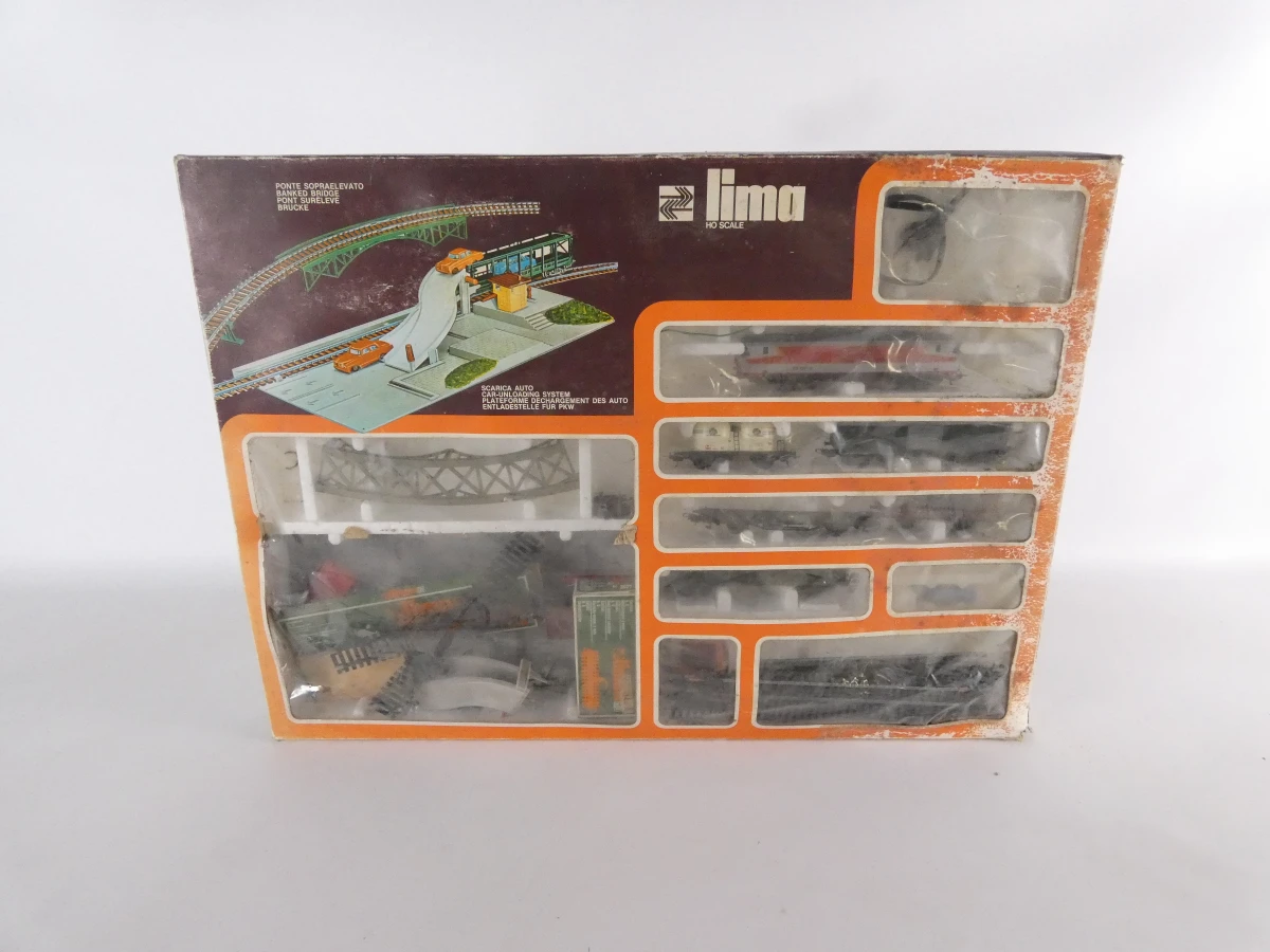 Lima modeltrein set met rails en accessoires in originele dozen