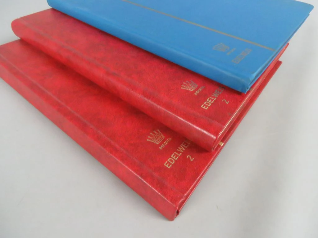 Set van 3 lege Edelweis postzegelalbums