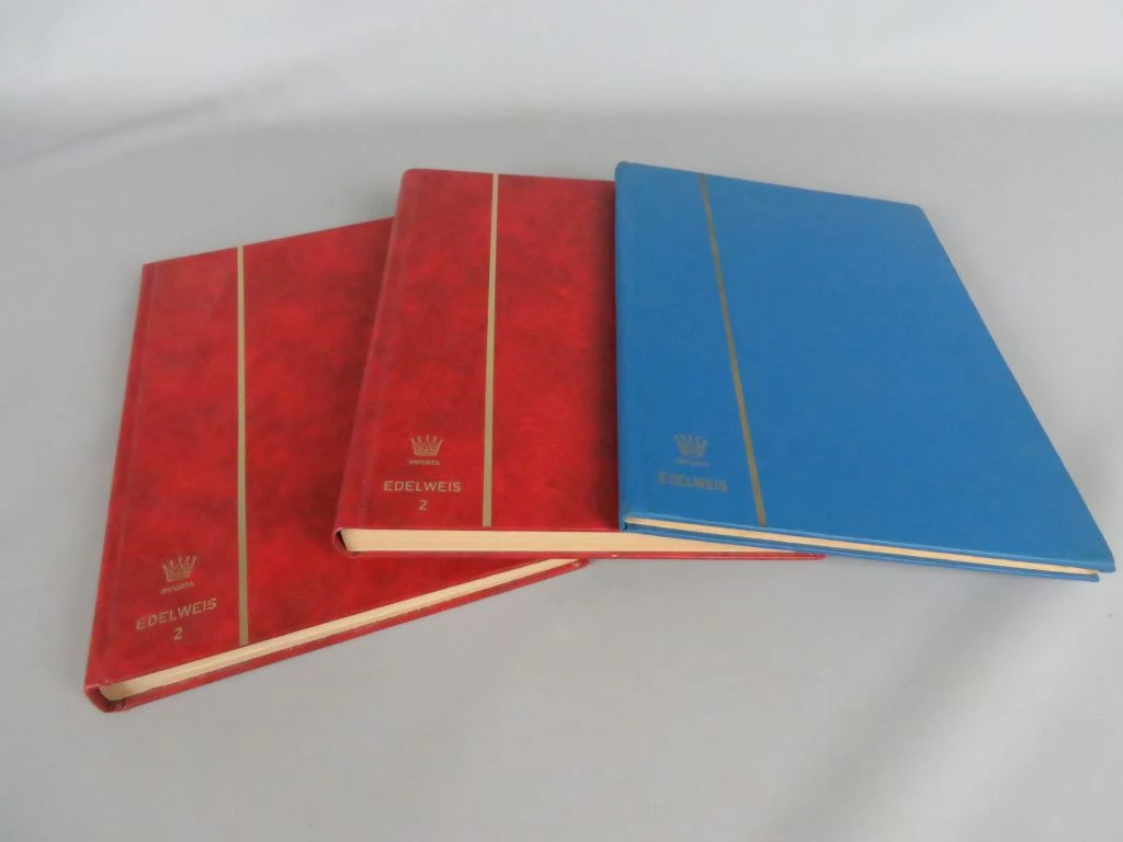 Set van 3 lege Edelweis postzegelalbums
