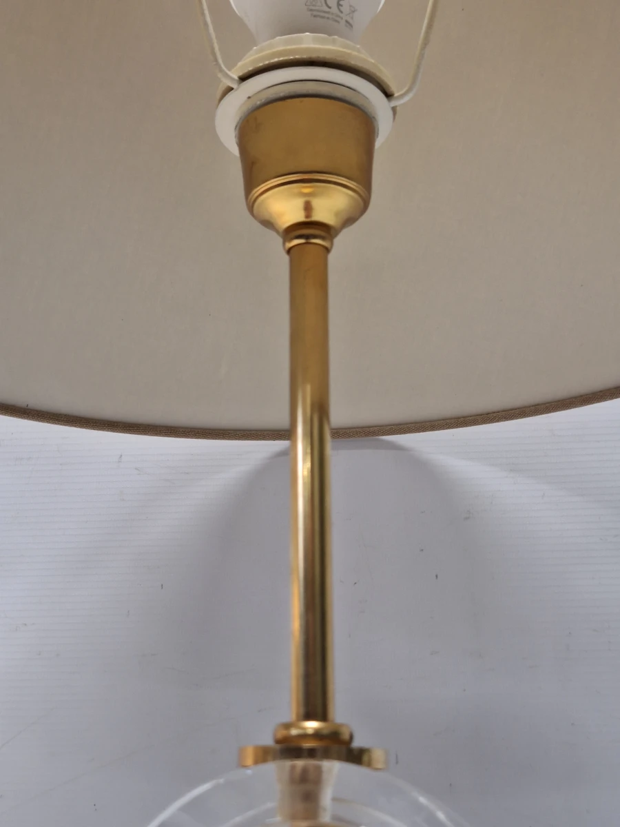 Elegante Franse Lucite & Messing tafellampen - Sculpturale Hollywood Regency Design - foto 6
