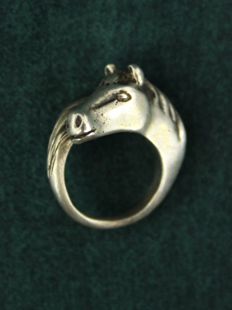 Sterling zilveren paardenring