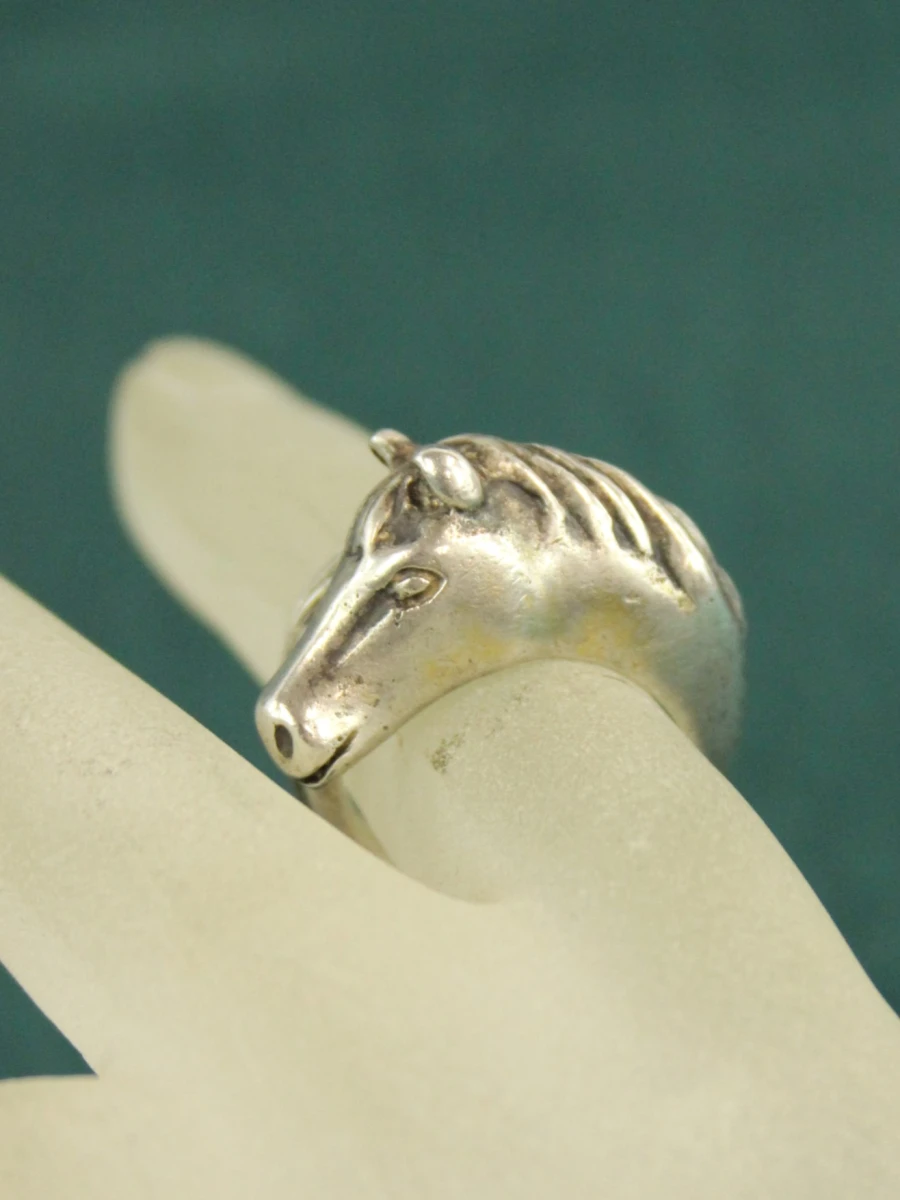 Sterling zilveren paardenring