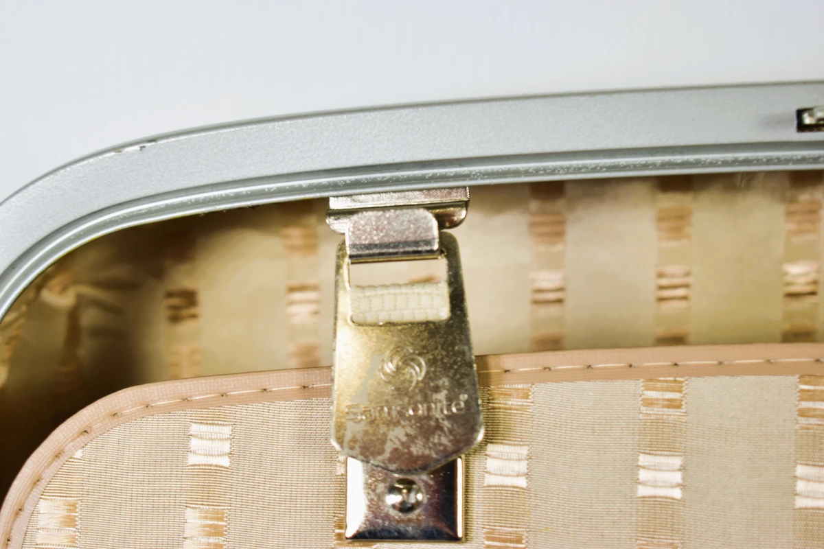 Vintage Samsonite attachékoffer ca. 1970–1979 crème hardcase met originele sleutels - foto 7