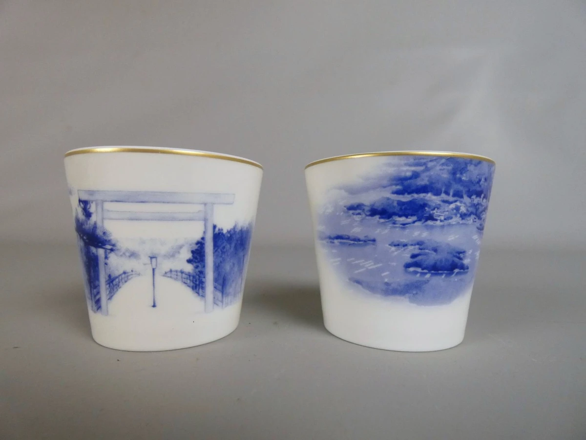 Narumi Bone China - Ise Shima bekers / kopjes (Japan)