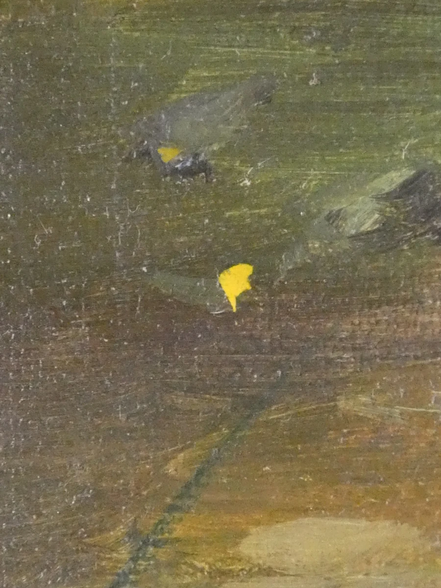 Vintage olieverfschilderij op doek - Signatuur: Giovannini