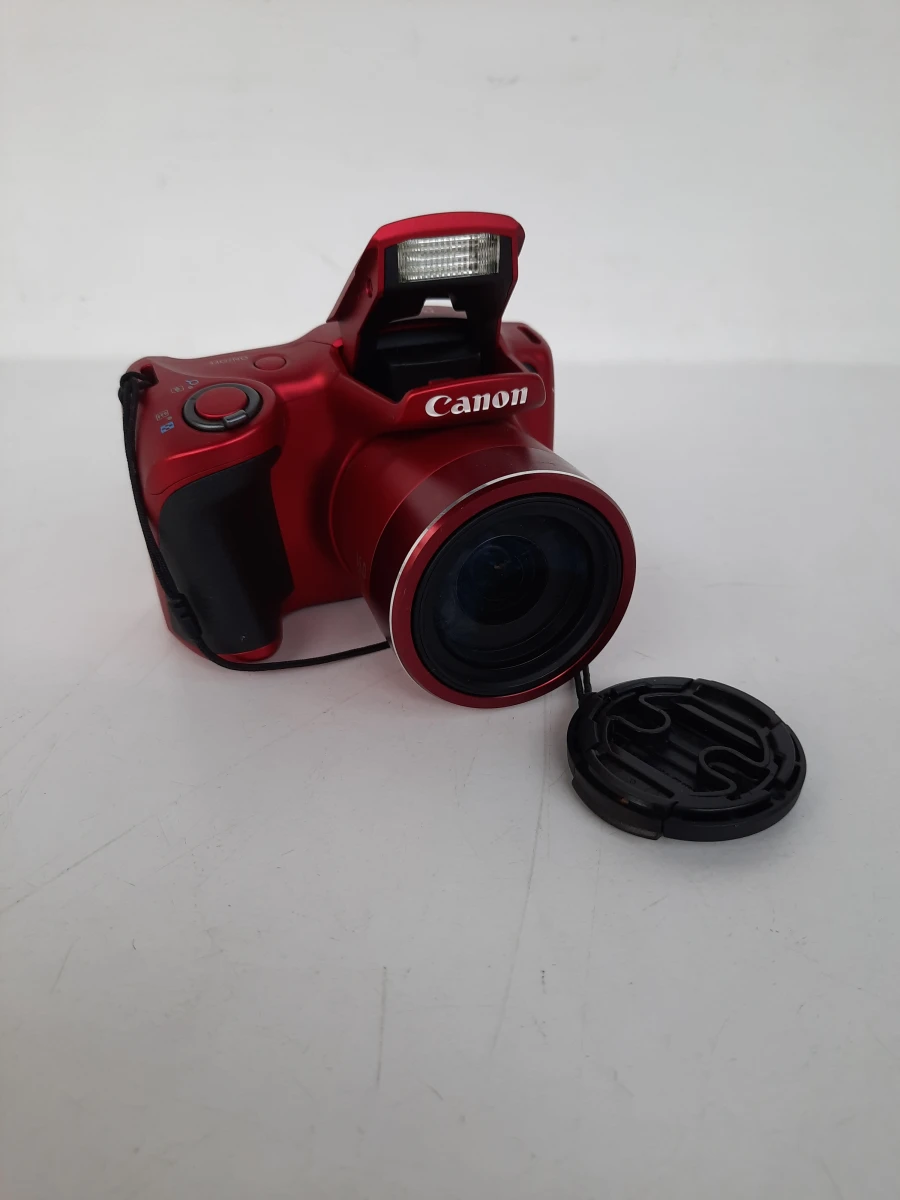 Canon PowerShot SX400 IS Bridgecamera (Rood) – Complete Set met Lader & SD-kaart