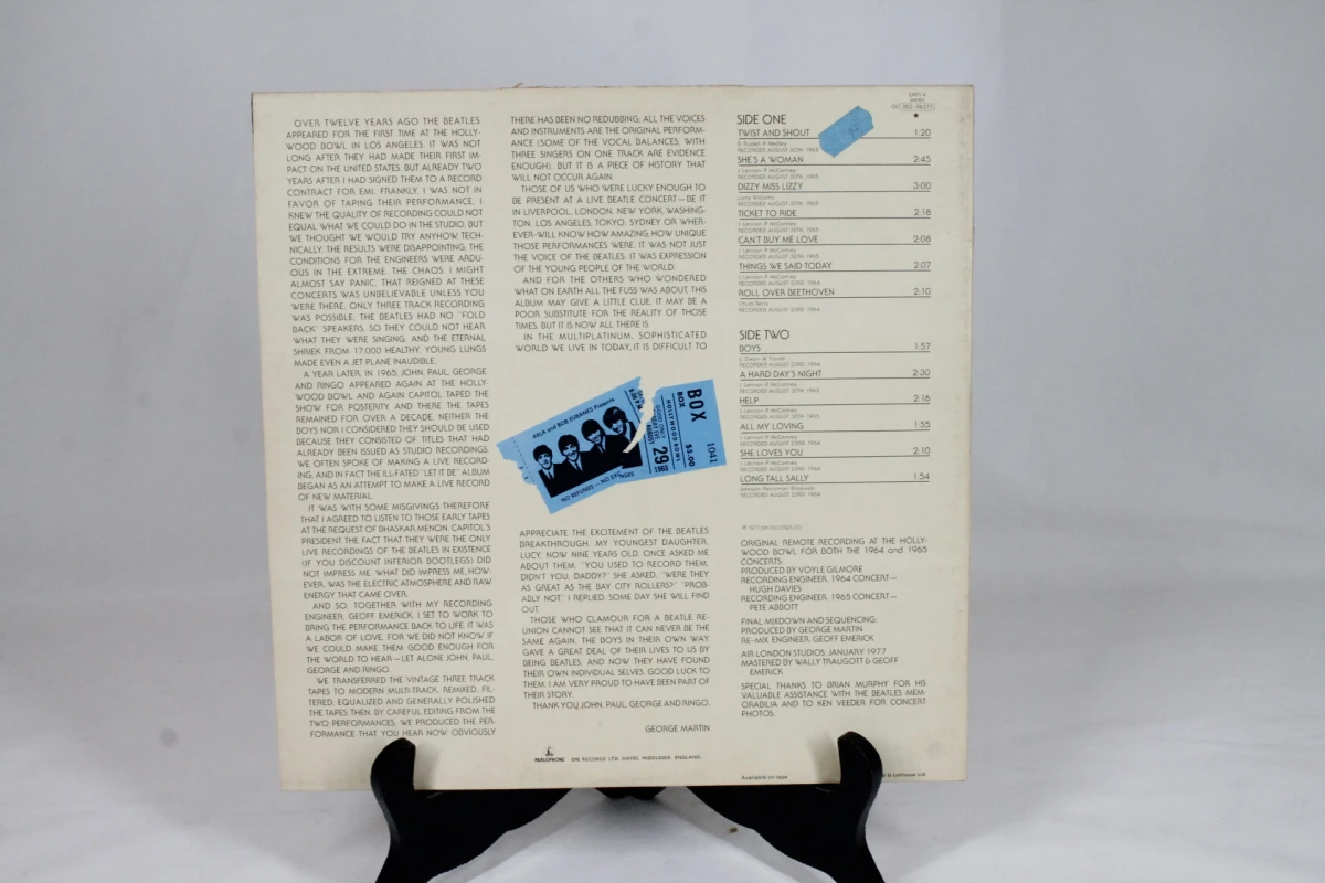 Vintage LP: The Beatles - The Beatles At The Hollywood Bowl