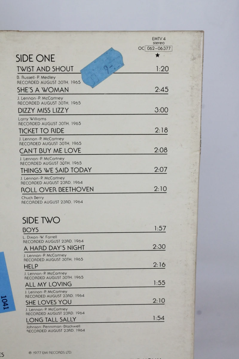 Vintage LP: The Beatles - The Beatles At The Hollywood Bowl