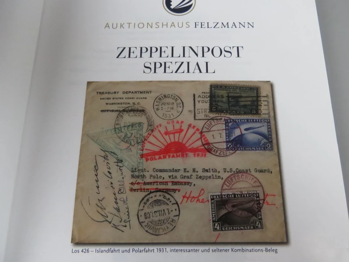 Duits Zeppelinpost boek