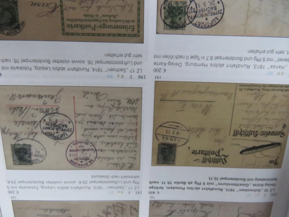 Duits Zeppelinpost boek