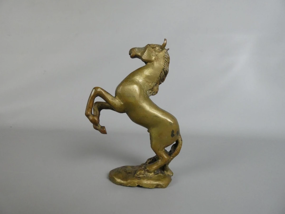 Bronzen Beeldje - Steigerend Paard
