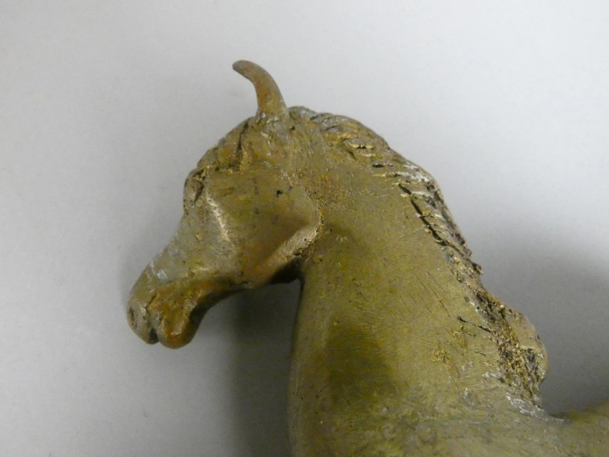 Bronzen Beeldje - Steigerend Paard