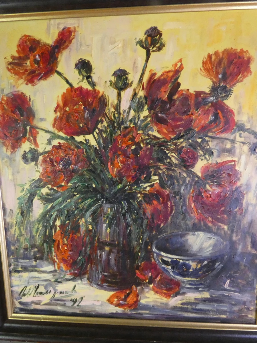 olieverfschilderij op doek – Gesigneerd Willem Jansen ('92)