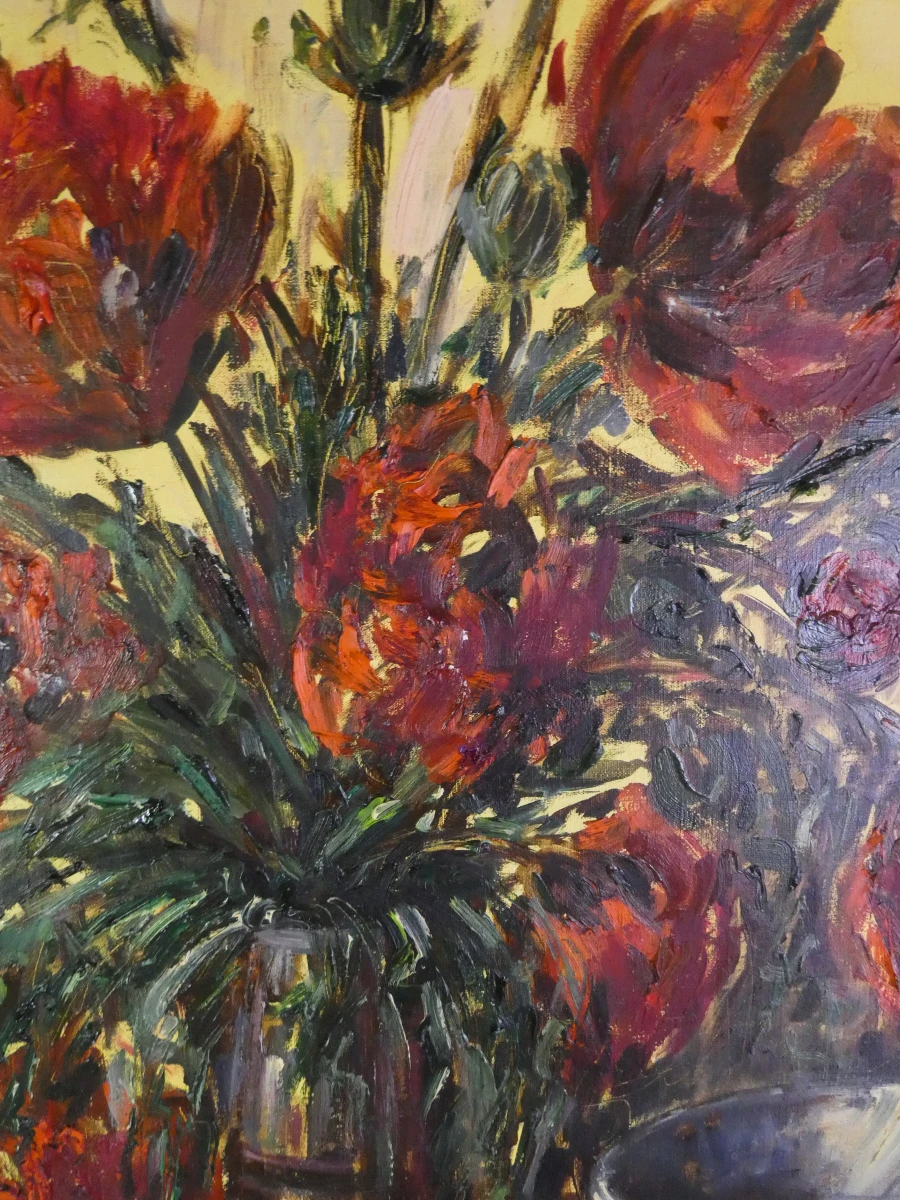 olieverfschilderij op doek – Gesigneerd Willem Jansen ('92)