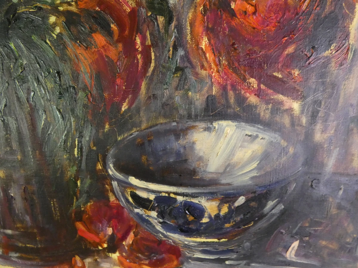 olieverfschilderij op doek – Gesigneerd Willem Jansen ('92)