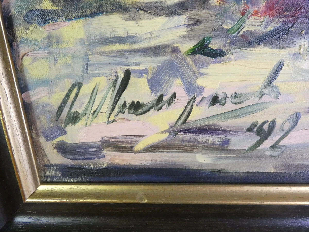 olieverfschilderij op doek – Gesigneerd Willem Jansen ('92)