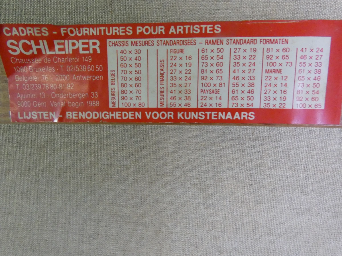 olieverfschilderij op doek – Gesigneerd Willem Jansen ('92)