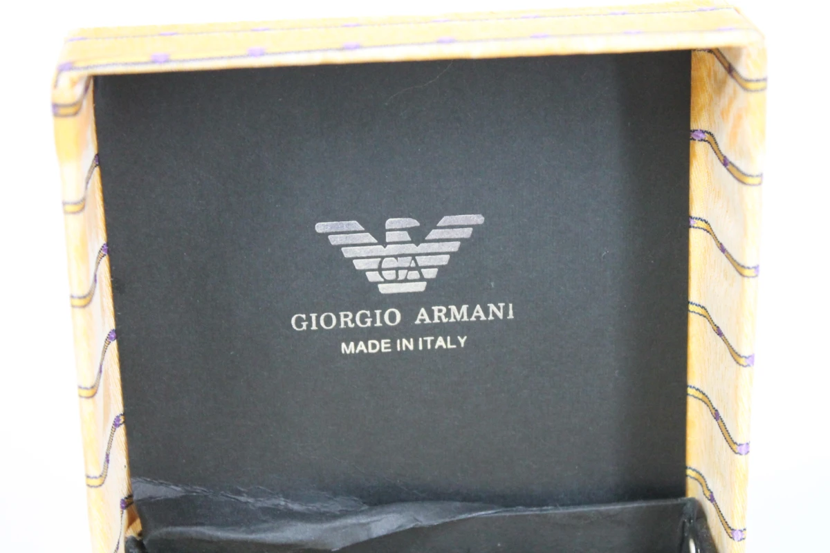 Klassieke geel gestreepte stropdas (Giorgio Armani)