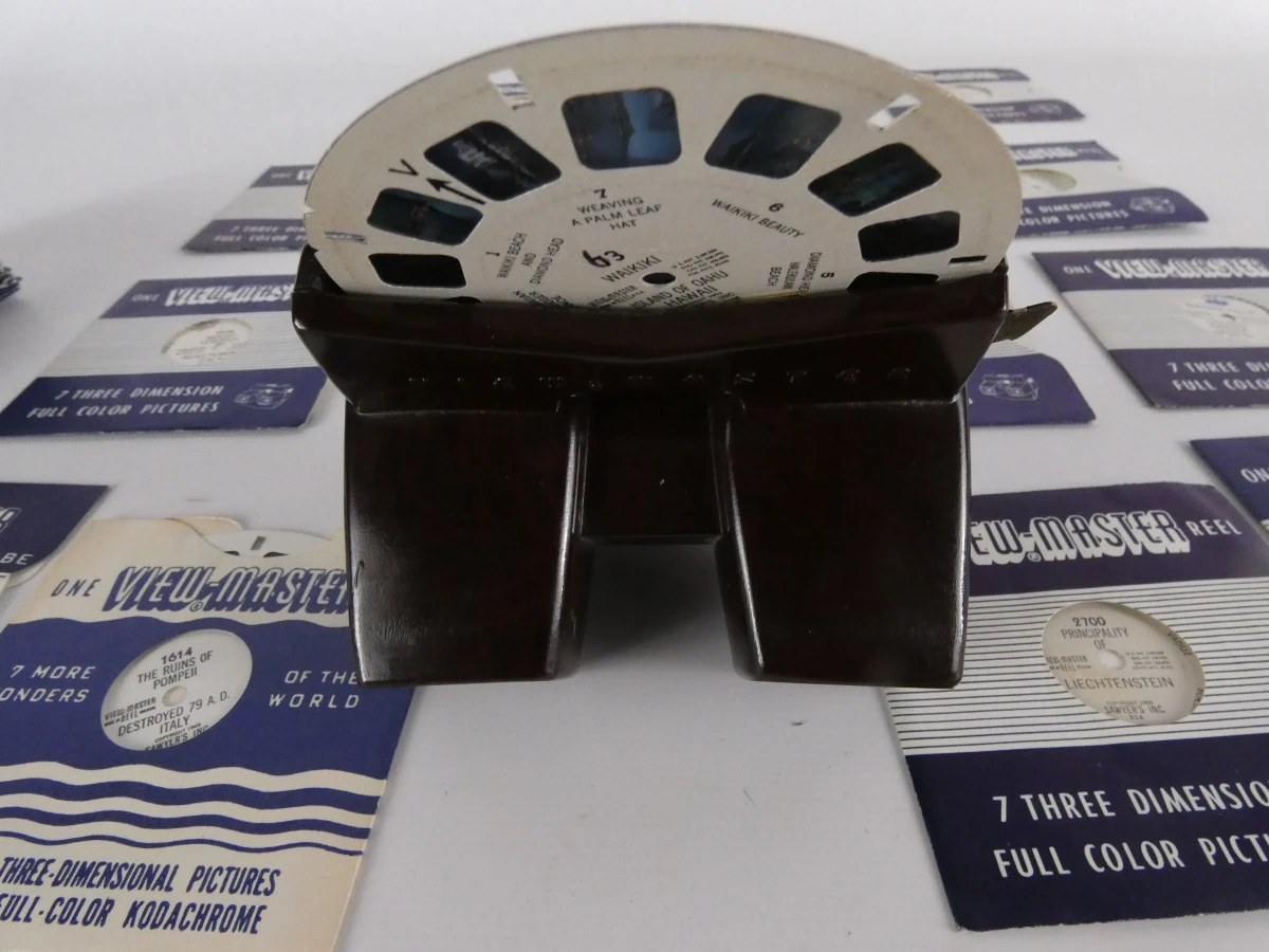 Vintage View-Master set met 3D-schijven