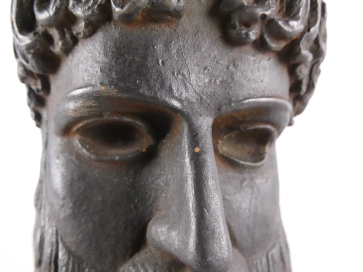 Replica Poseidon gipsen buste met Brons Look